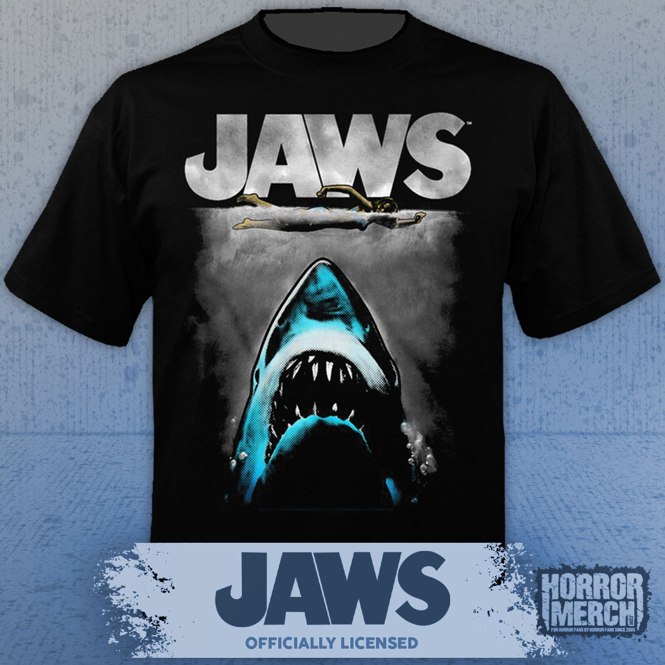 Jaws - Poster (Colorized) Mens Shirt