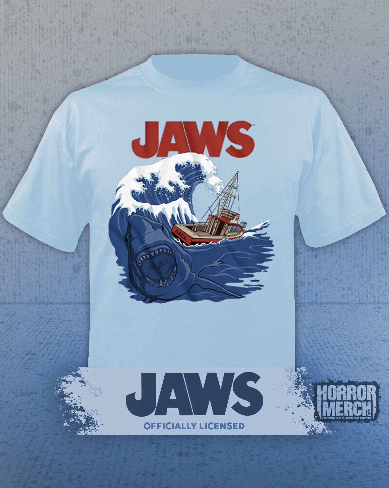 Jaws - Bigger Boat Mens Shirt (Blue)