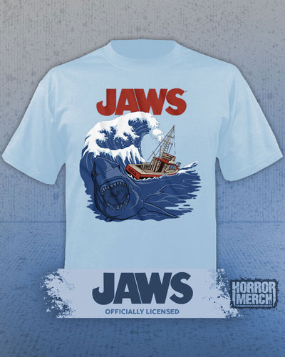 Jaws - Bigger Boat Mens Shirt (Blue)