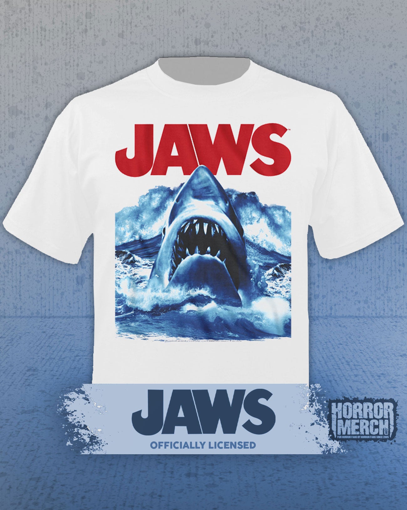 Jaws - Wave Mens Shirt (White)