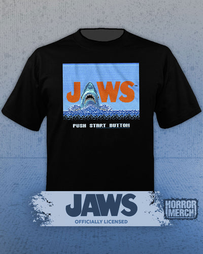 Jaws - Press Start Mens Shirt