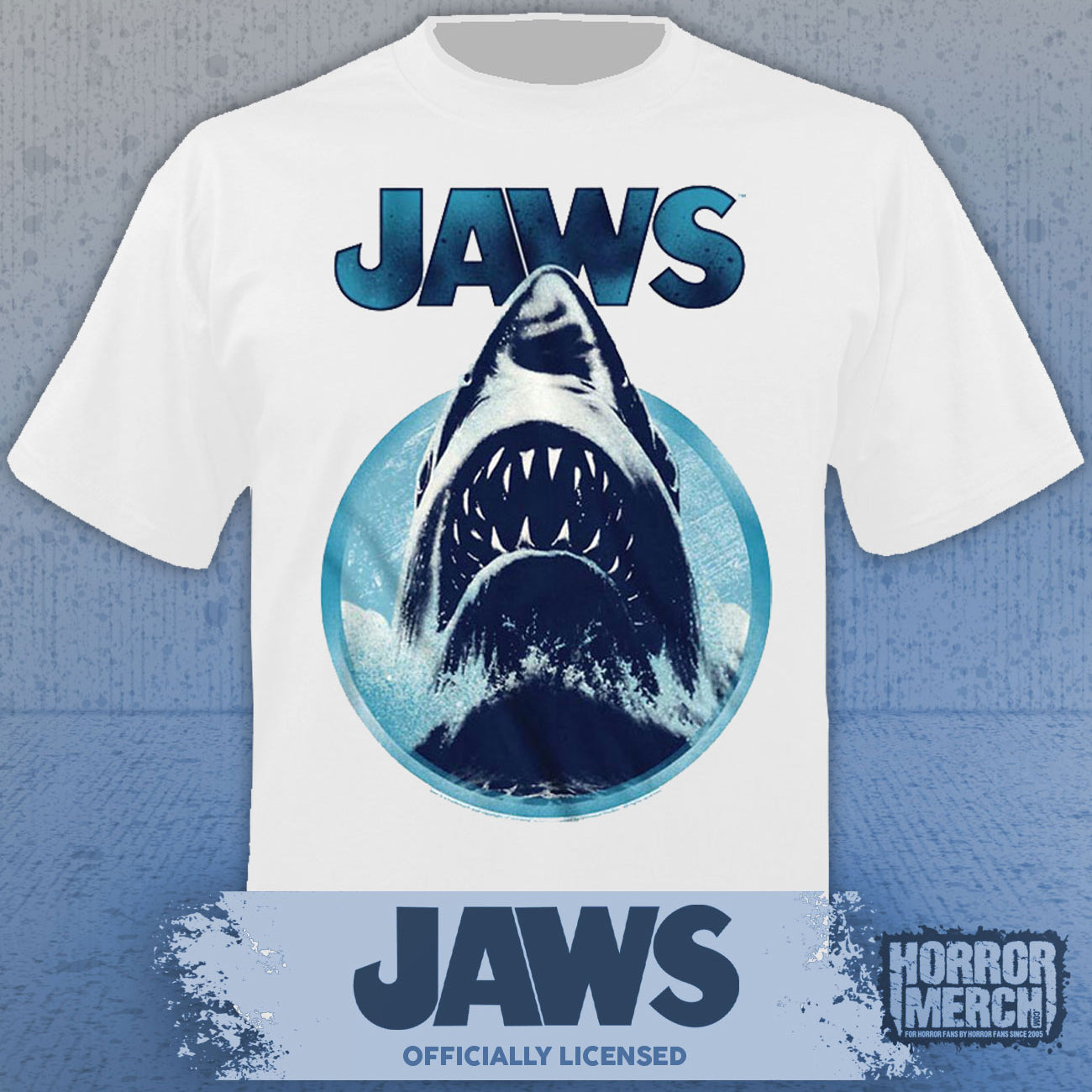 Jaws - Burst Mens Shirt (White)