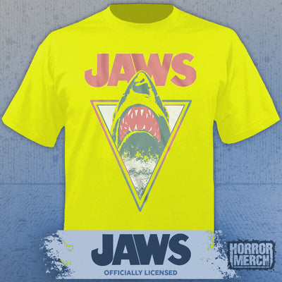 Jaws - Neon Mens Shirt (Yellow)