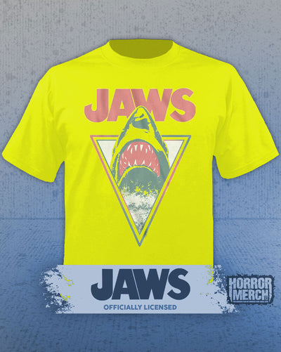 Jaws - Neon Mens Shirt (Yellow)