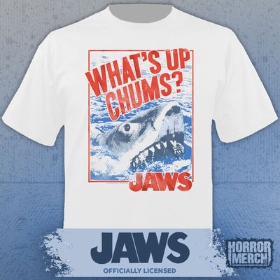 Jaws - Whats Up Chums Mens Shirt (White)