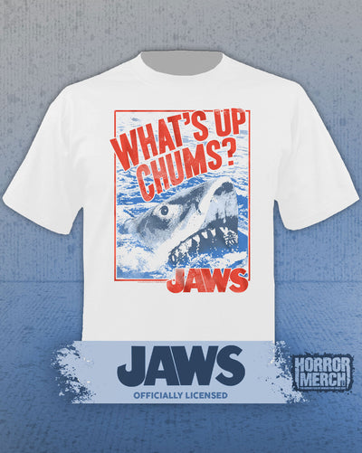 Jaws - Whats Up Chums Mens Shirt (White)