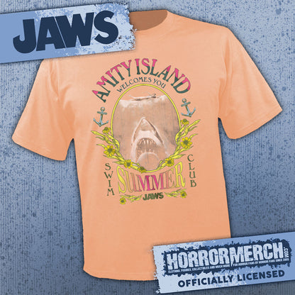 Jaws - Swim Club (Peach) [Mens Shirt]