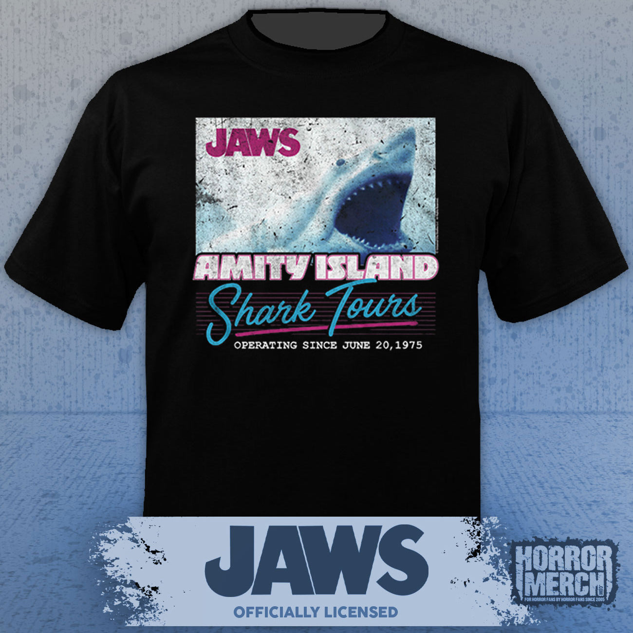 Jaws - Amity Island Shark Tours Mens Shirt
