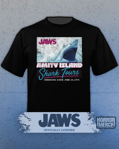 Jaws - Amity Island Shark Tours Mens Shirt