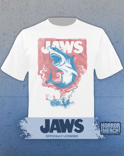Jaws - Bloodpool Mens Shirt (White)