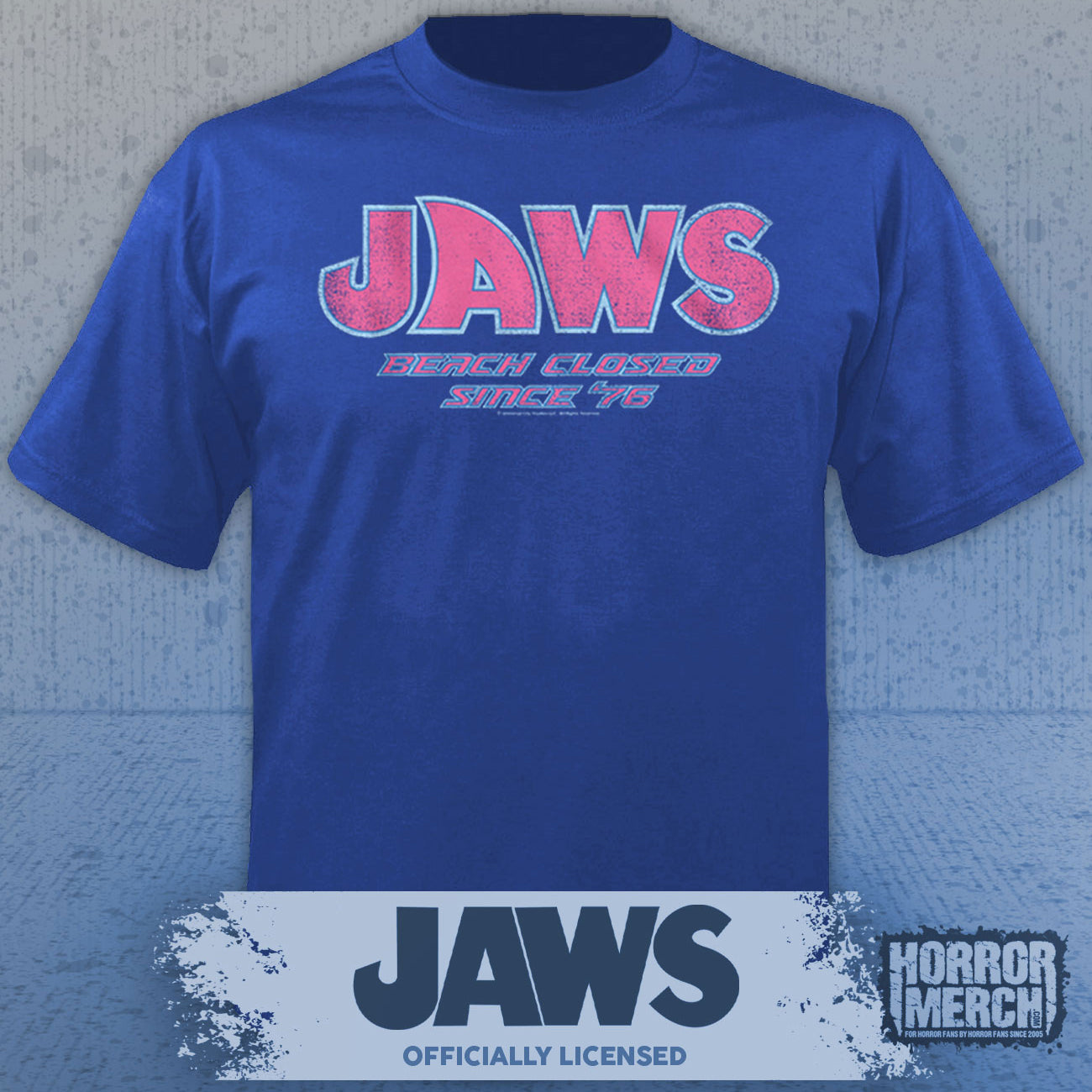 Jaws - Closing Beaches Mens Shirt  (Blue)