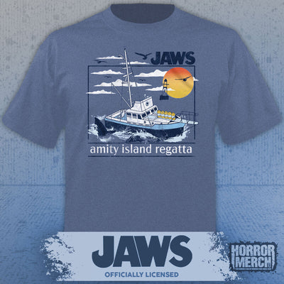 Jaws - Amity Regatta Mens Shirt (Blue)