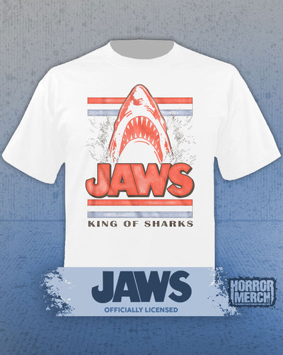 Jaws - King (Shark - ) Mens Shirt (White)