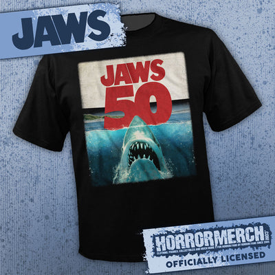Jaws - 50th Anniversary Poster Mens Shirt