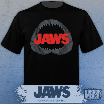 Jaws - Teeth Logo Mens Shirt