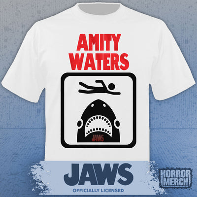 Jaws - Amity Waters Mens Shirt (White)