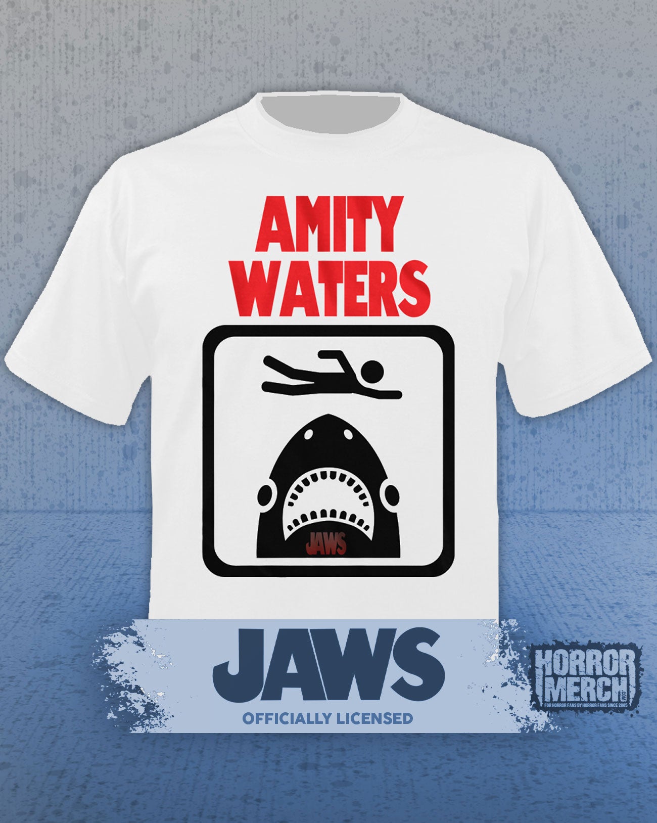 Jaws - Amity Waters Mens Shirt (White)