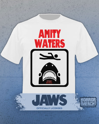 Jaws - Amity Waters Mens Shirt (White)