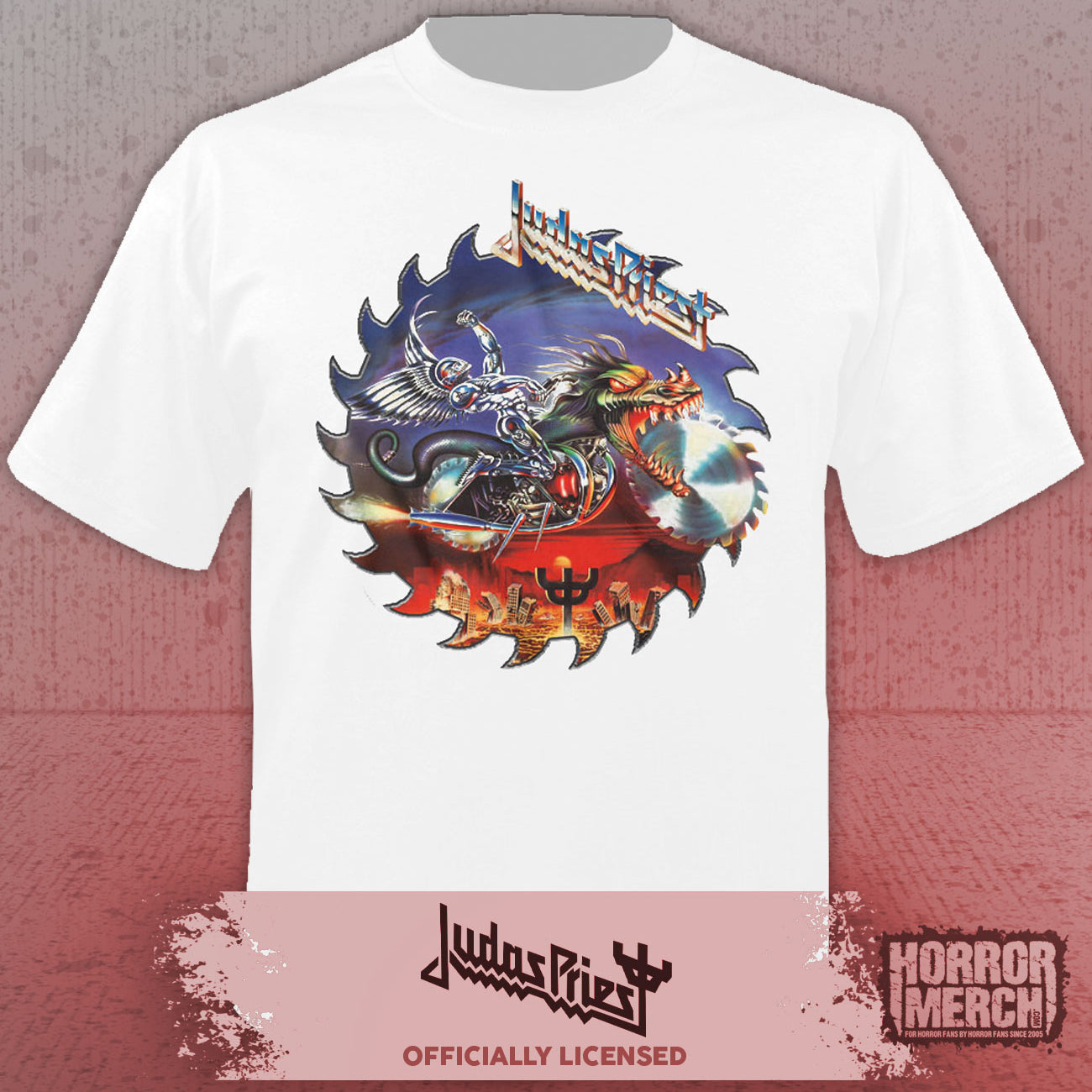 Judas Priest - Painkiller Mens Shirt (White)