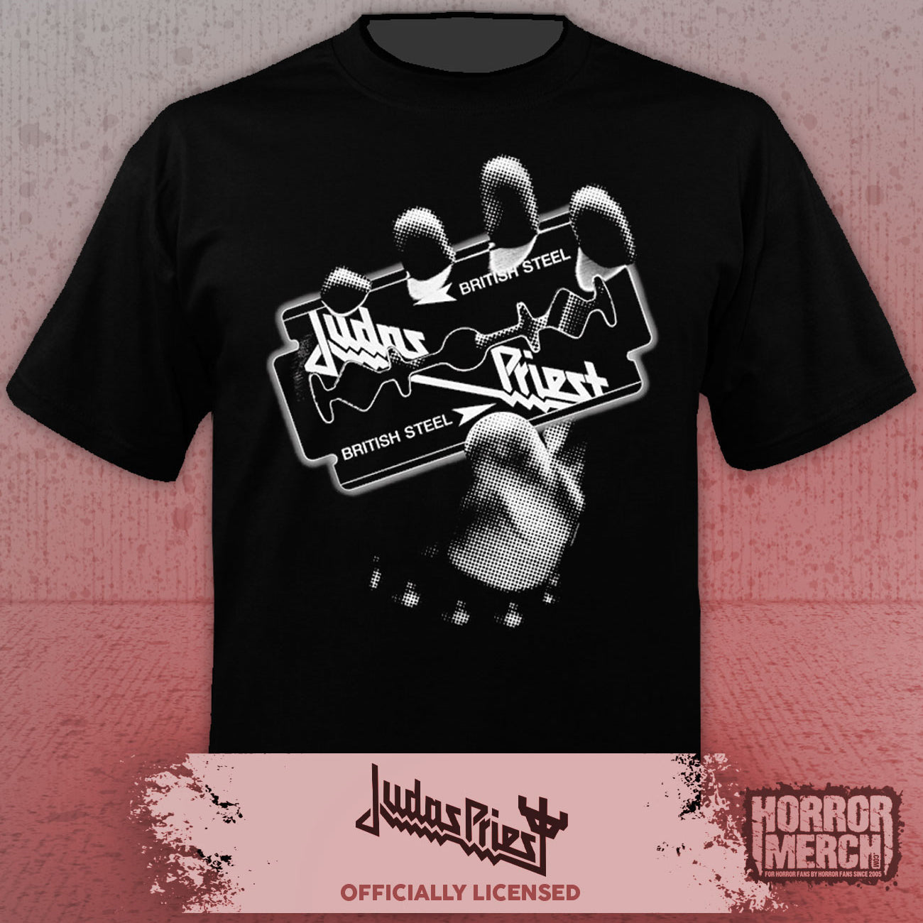 Judas Priest - British Steel (BW) Mens Shirt