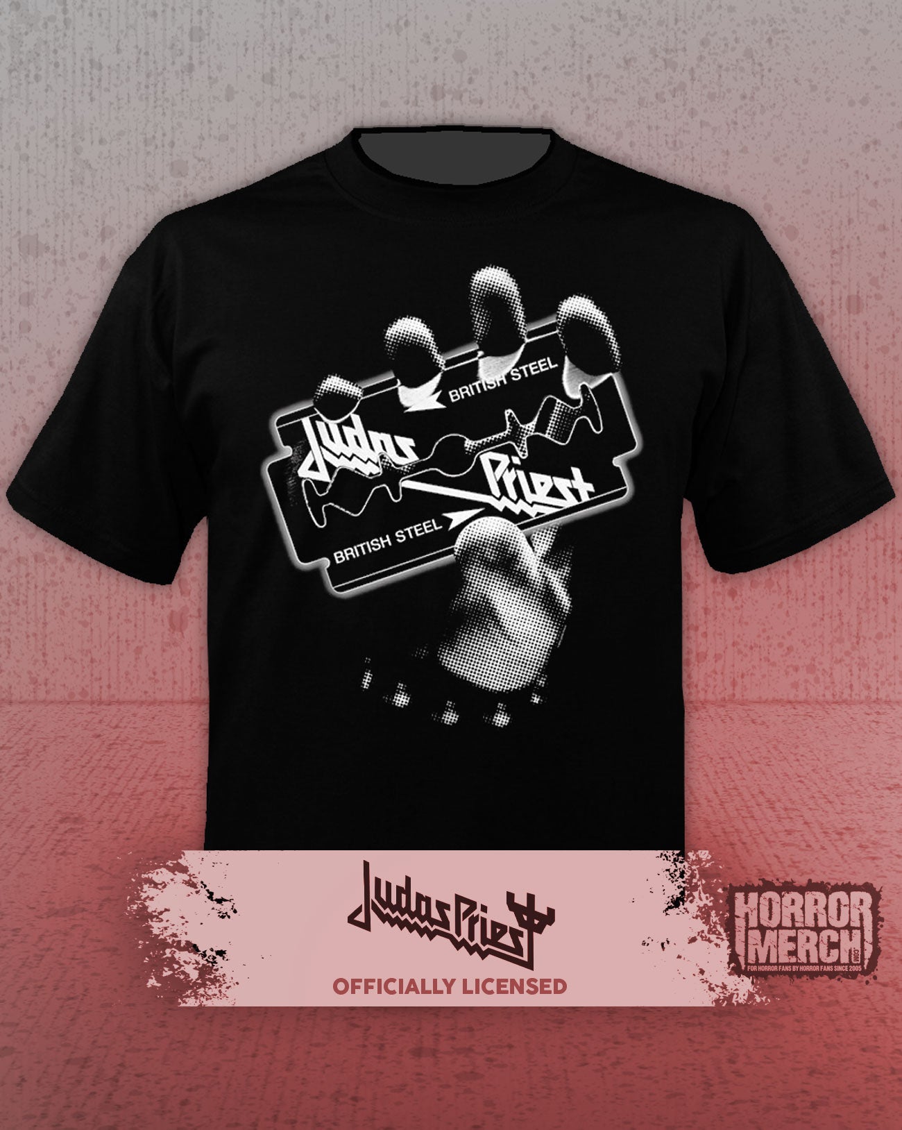 Judas Priest - British Steel (BW) Mens Shirt