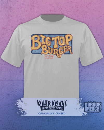 Killer Klowns - Big Top Burger Mens Shirt (Gray)