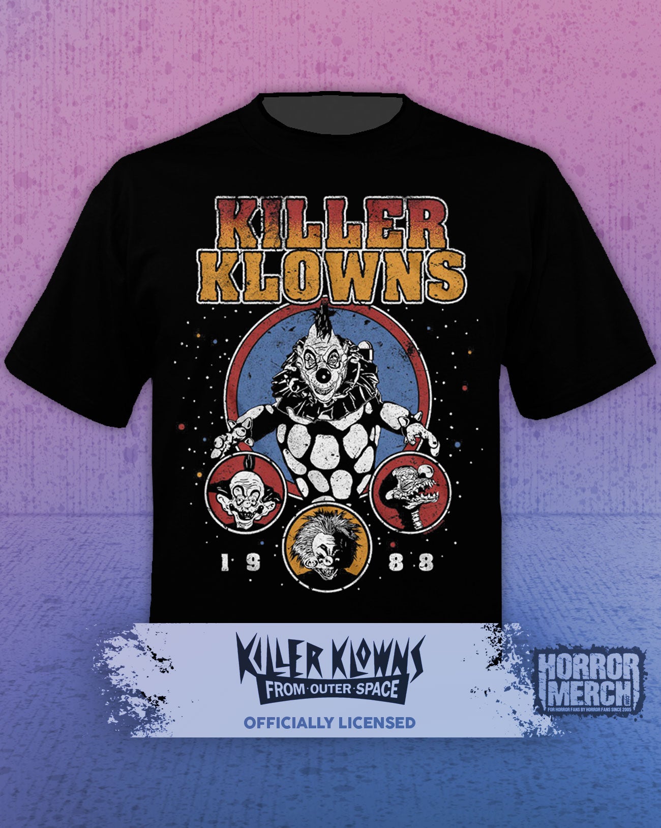 Killer Klowns - Space Poster Mens Shirt