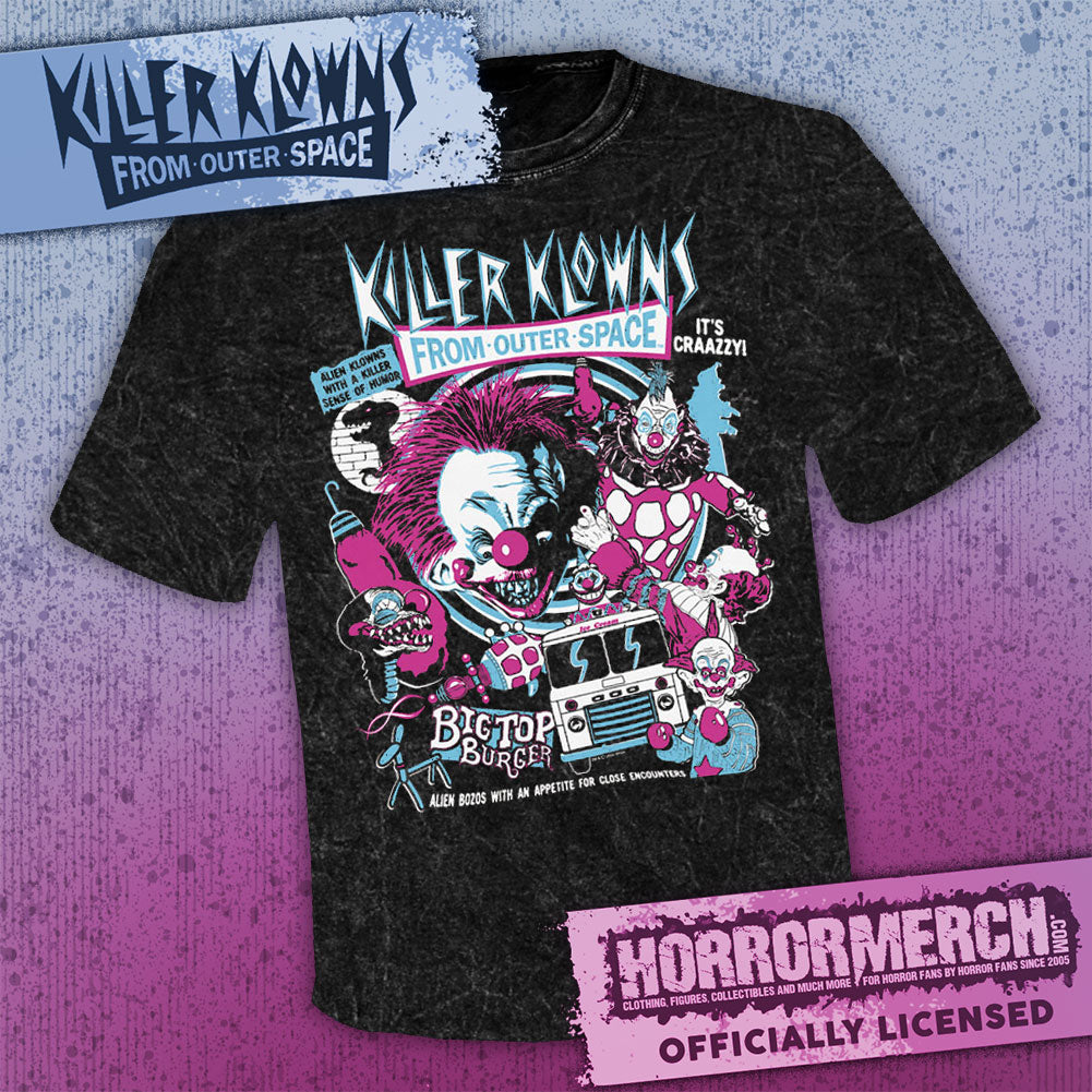 Killer Klowns From Outer Space - Blue Collage (Mineral Wash) [Mens Shirt]