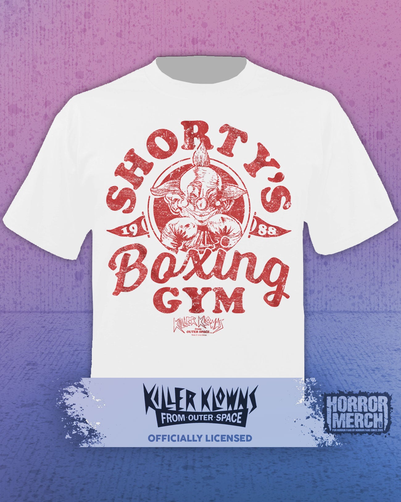 Killer Klowns - Shortys Boxing Gym Mens Shirt (White)