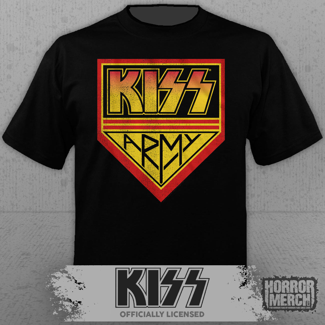 Kiss - Army Logo Mens Shirt