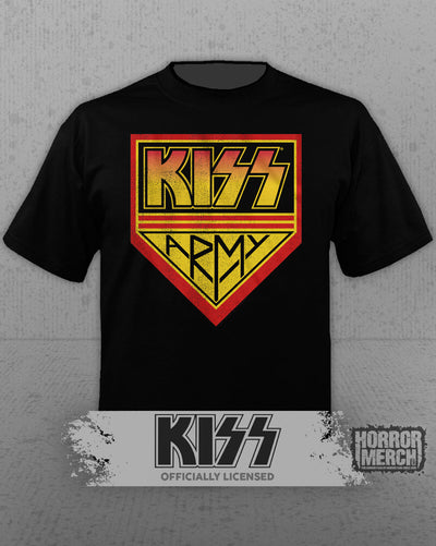 Kiss - Army Logo Mens Shirt