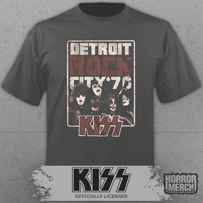 Kiss - Detroit Rock City Mens Shirt (Gray)