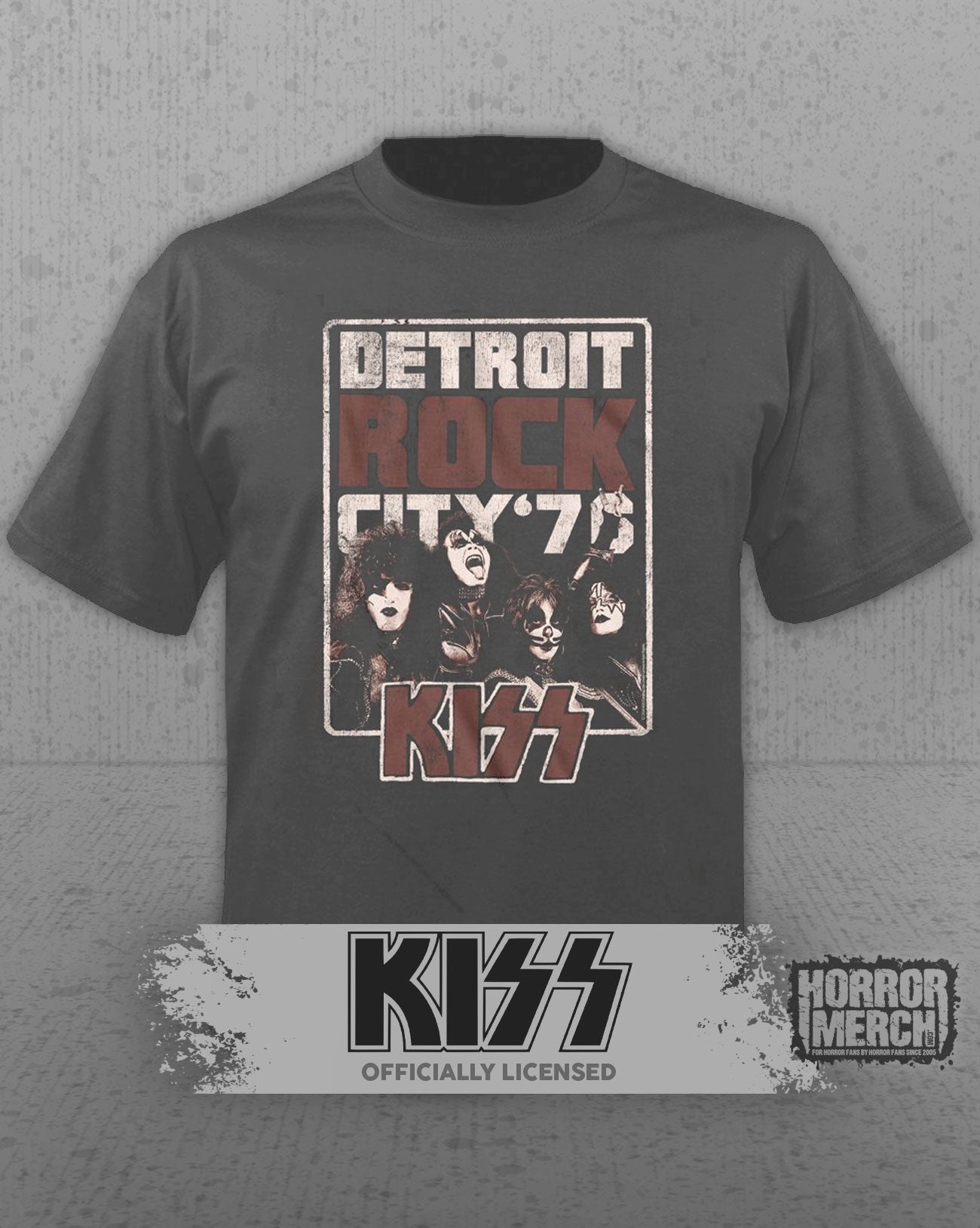 Kiss - Detroit Rock City Mens Shirt (Gray)