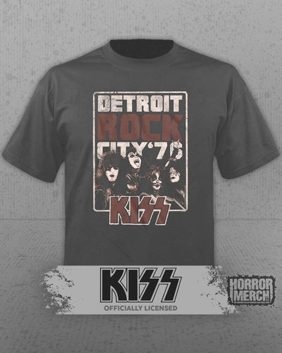 Kiss - Detroit Rock City Mens Shirt (Gray)