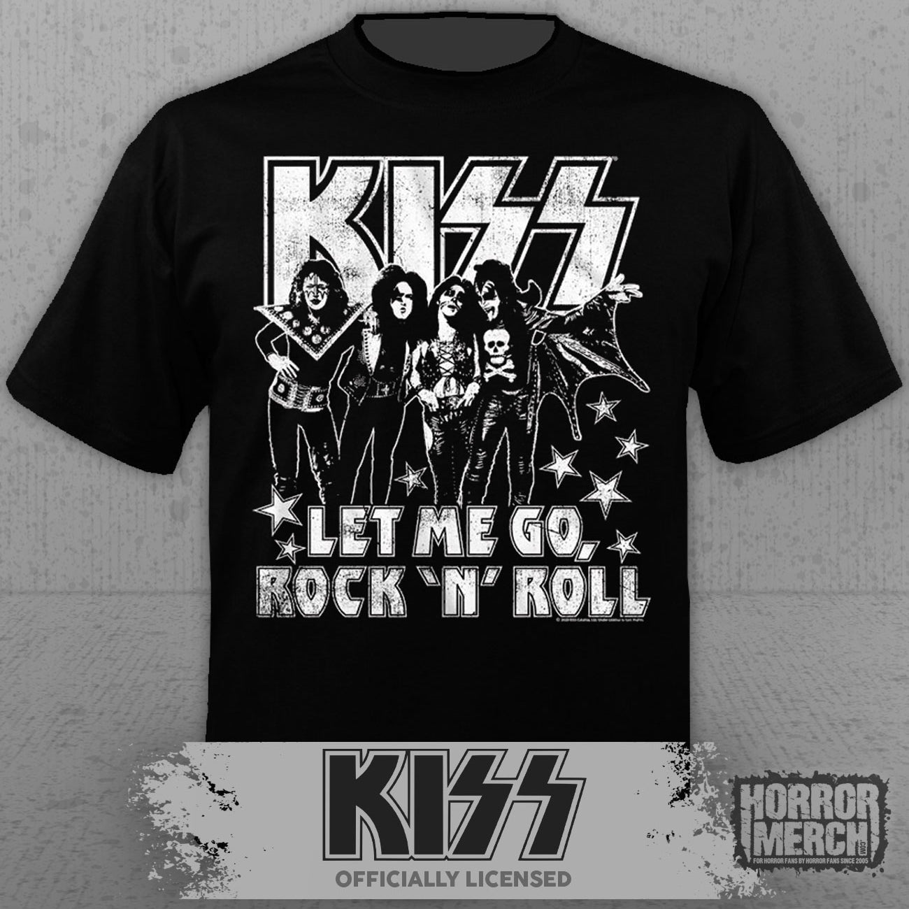 Kiss - Let Me Go Rock And Roll Mens Shirt