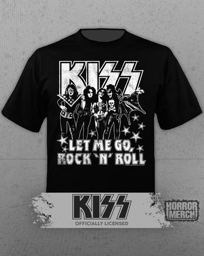Kiss - Let Me Go Rock And Roll Mens Shirt