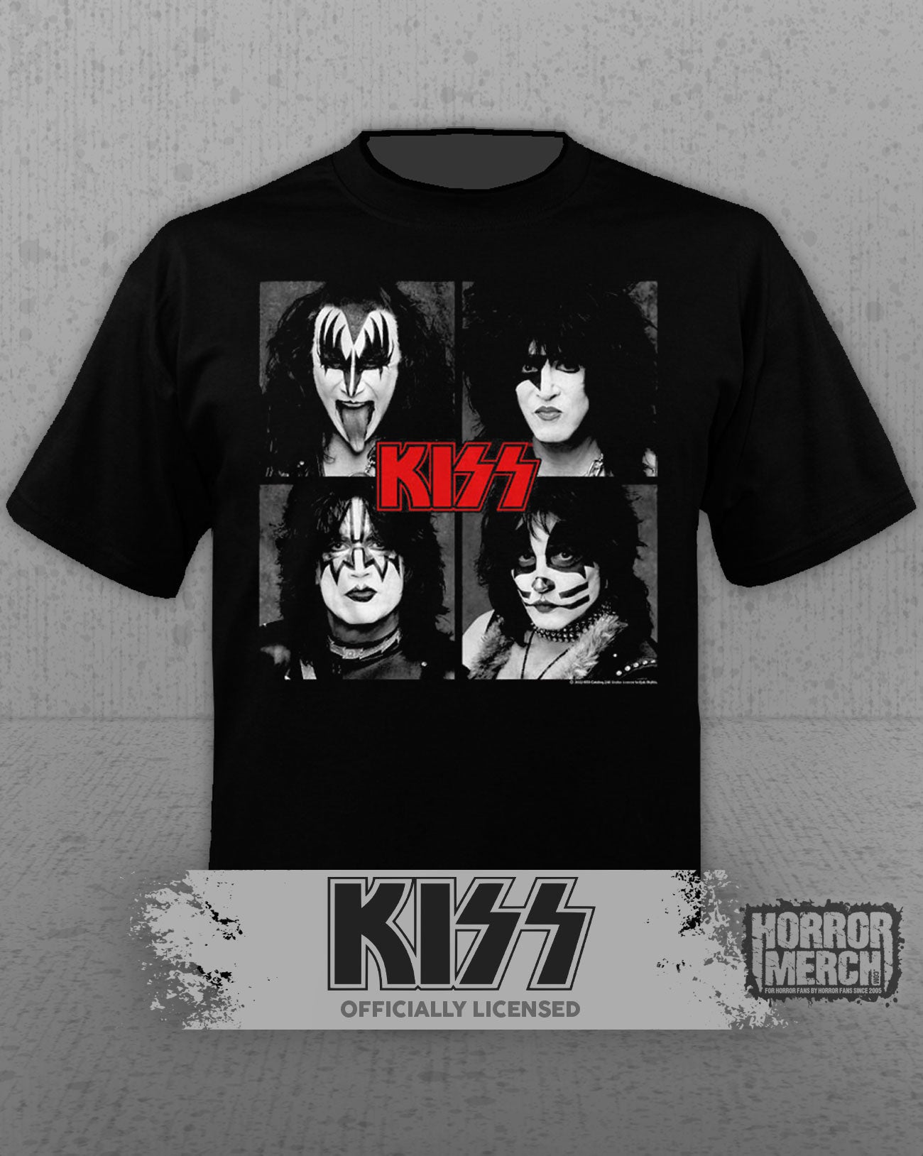 Kiss - Block Photos Mens Shirt