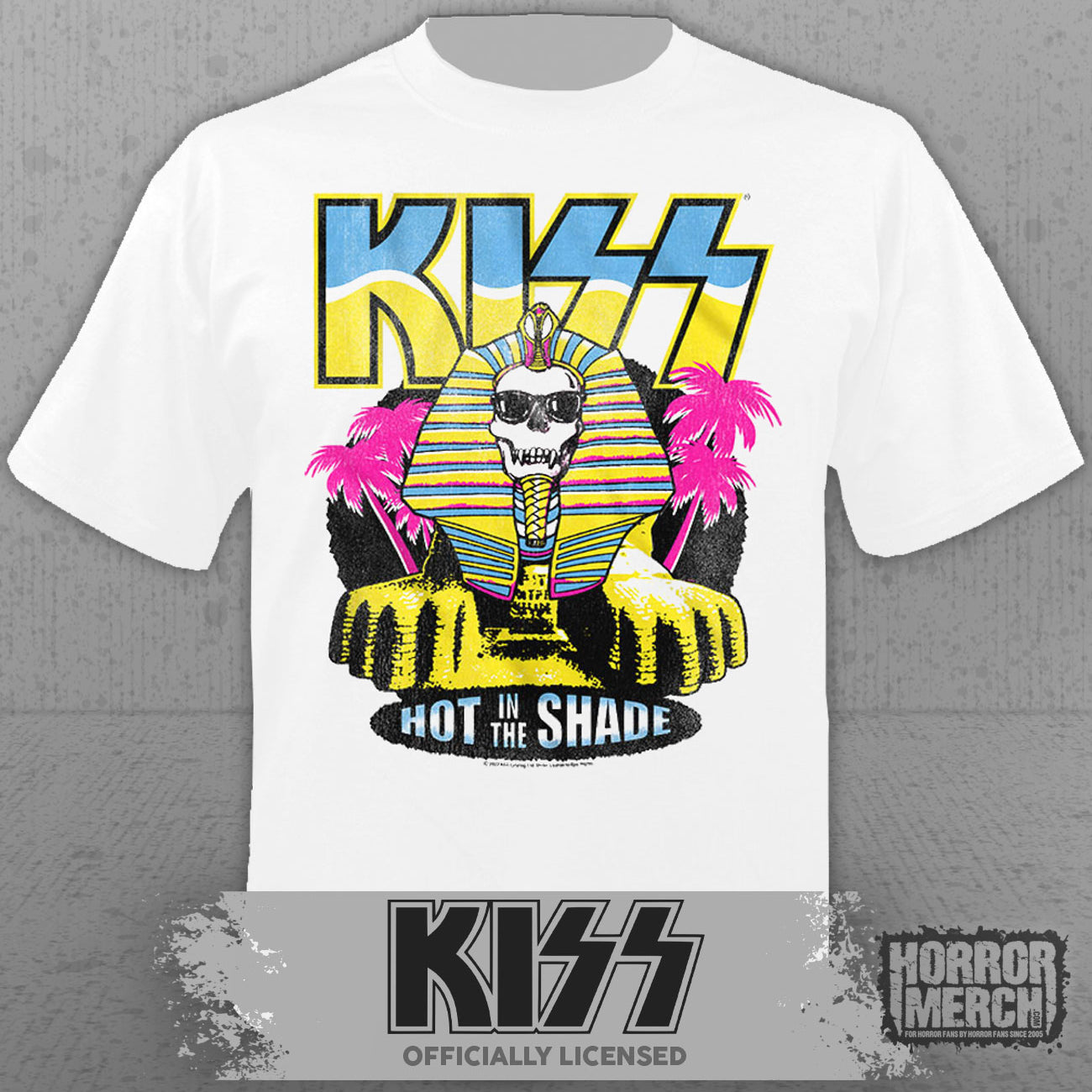 Kiss - Hot In The Shade Mens Shirt (White)