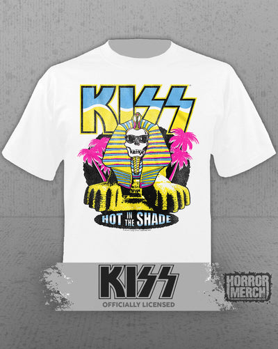 Kiss - Hot In The Shade Mens Shirt (White)