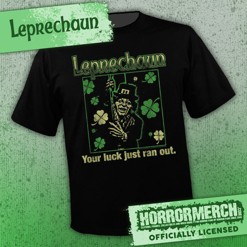 Luck Ran Out Leprechaun - Luck Ran Out Mens Shirt – Horrormerch.com