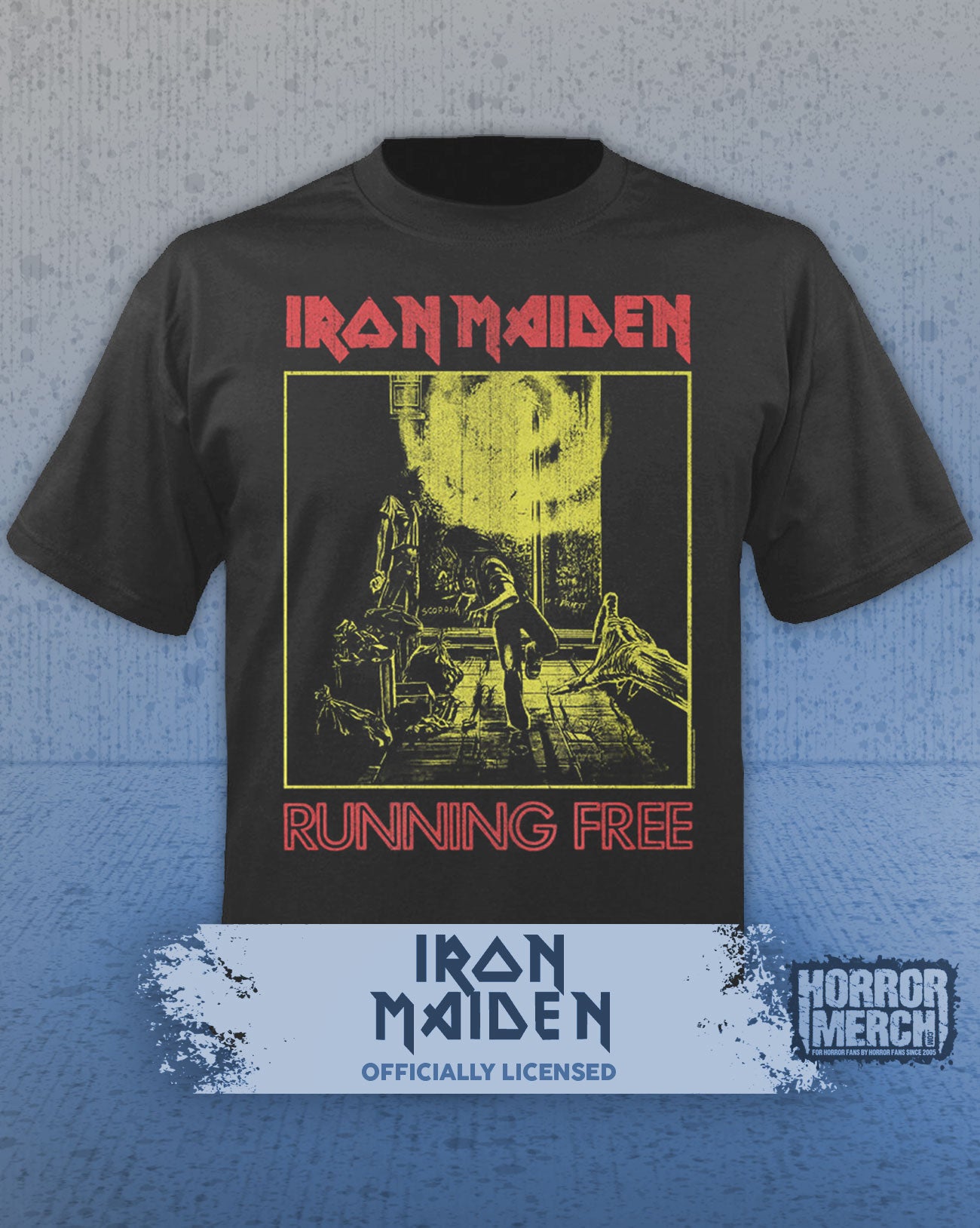 Iron Maiden - Running Free Shirt (Gray)
