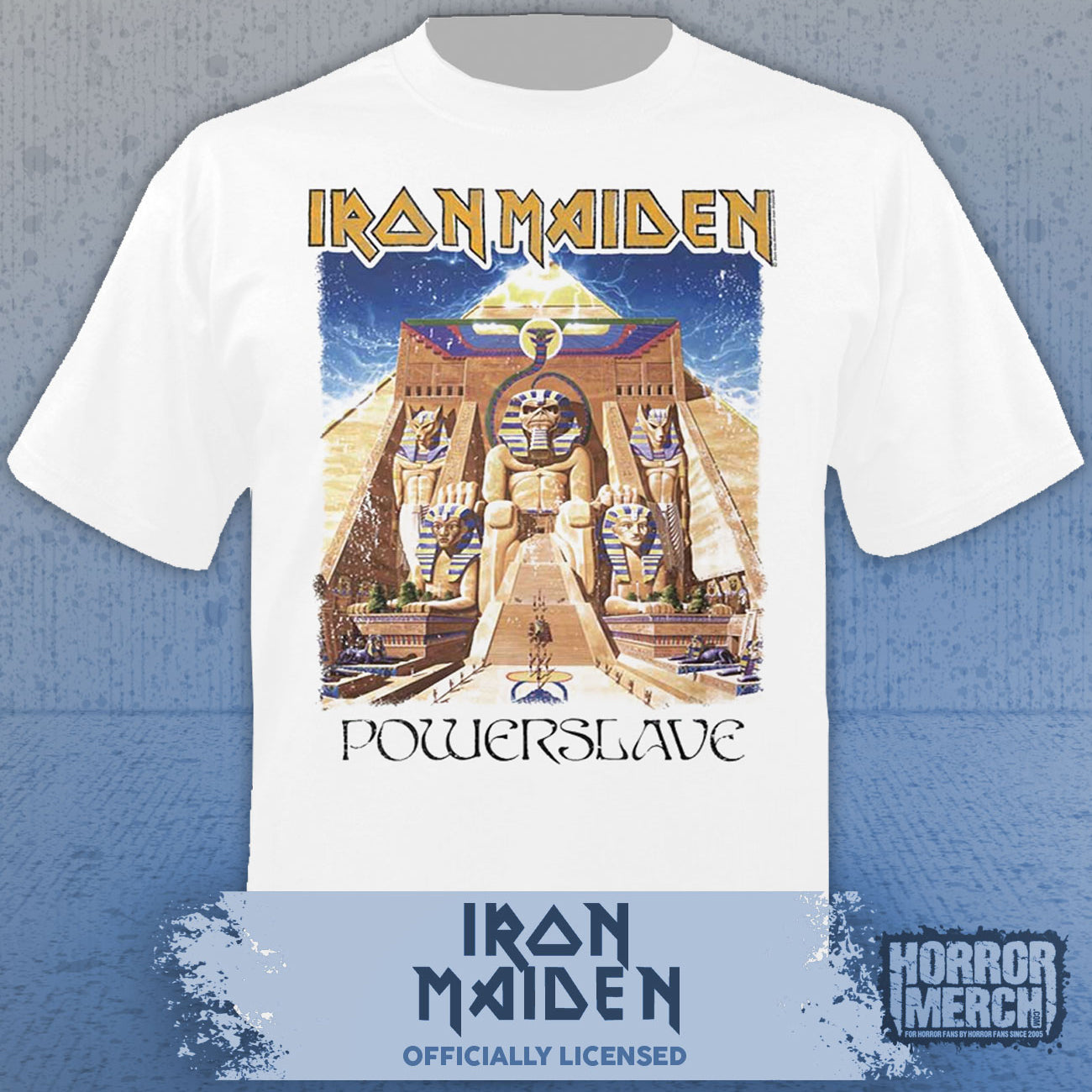 Iron Maiden - Powerslave Mens Shirt (White)