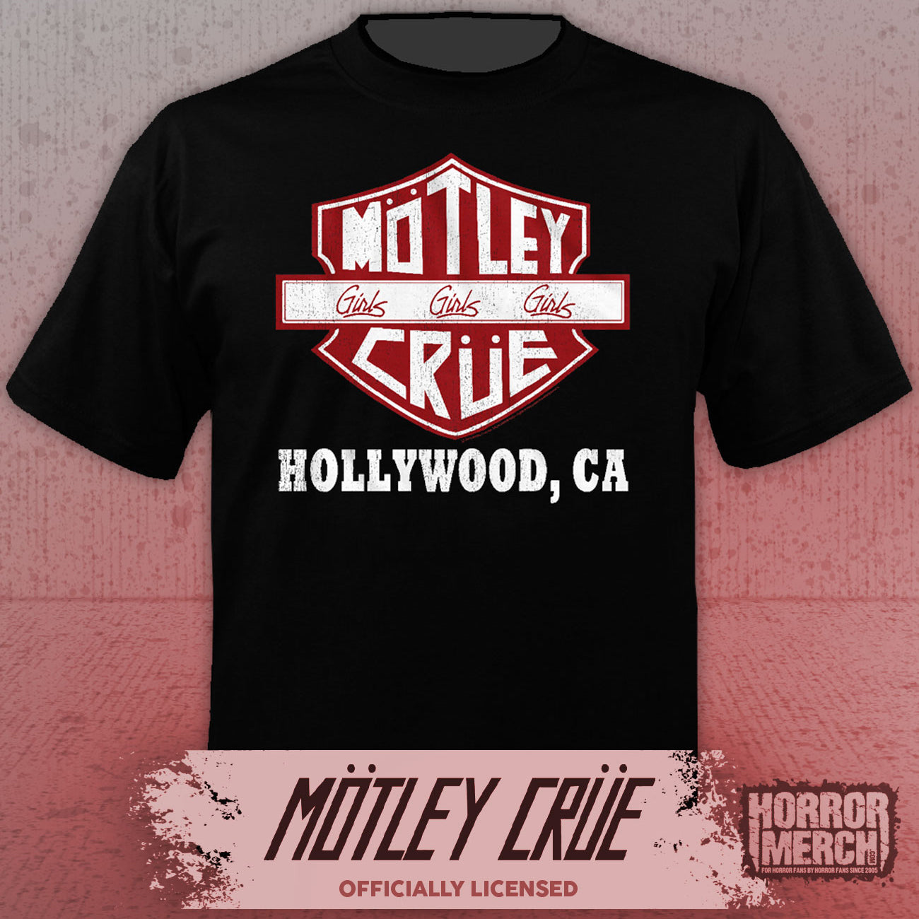 Motley Crue - Bike Logo Mens Shirt