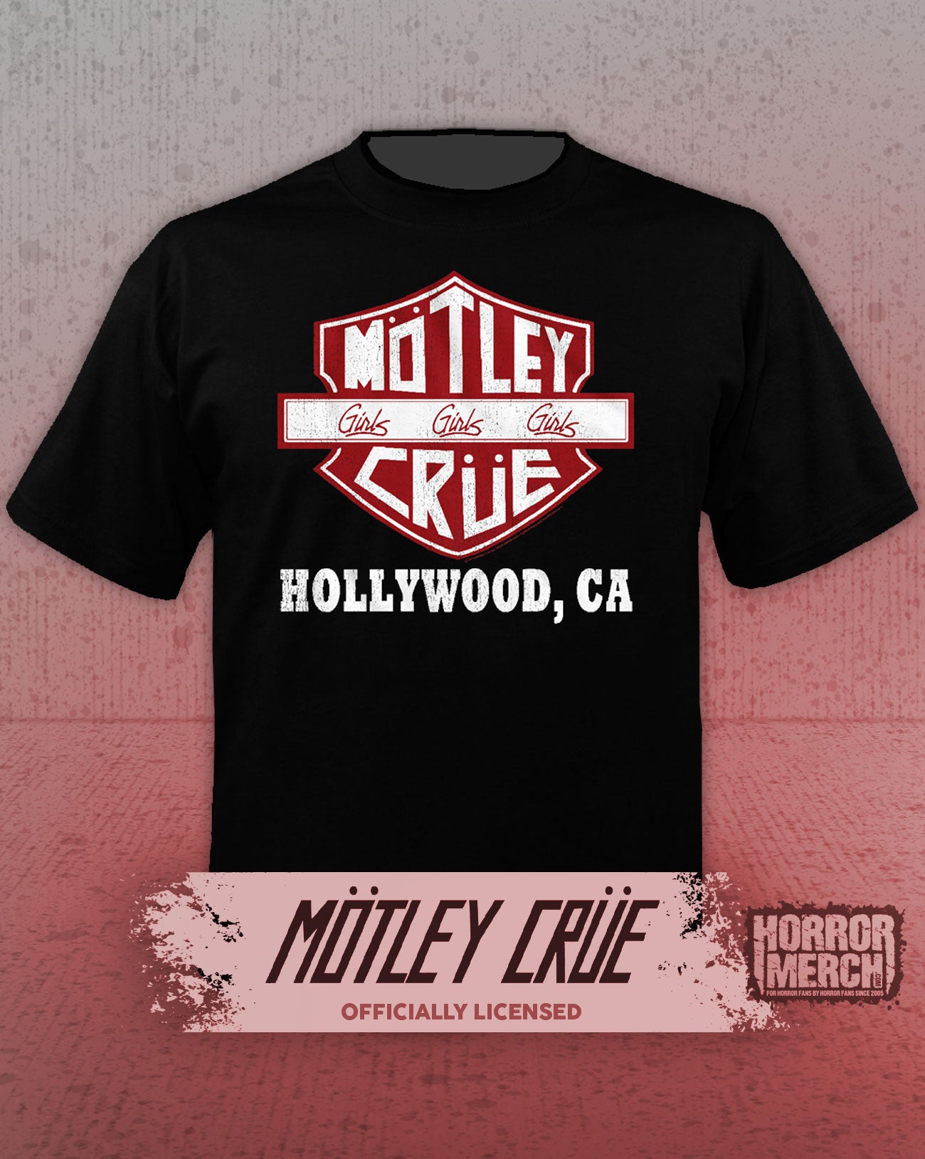 Motley Crue - Bike Logo Mens Shirt