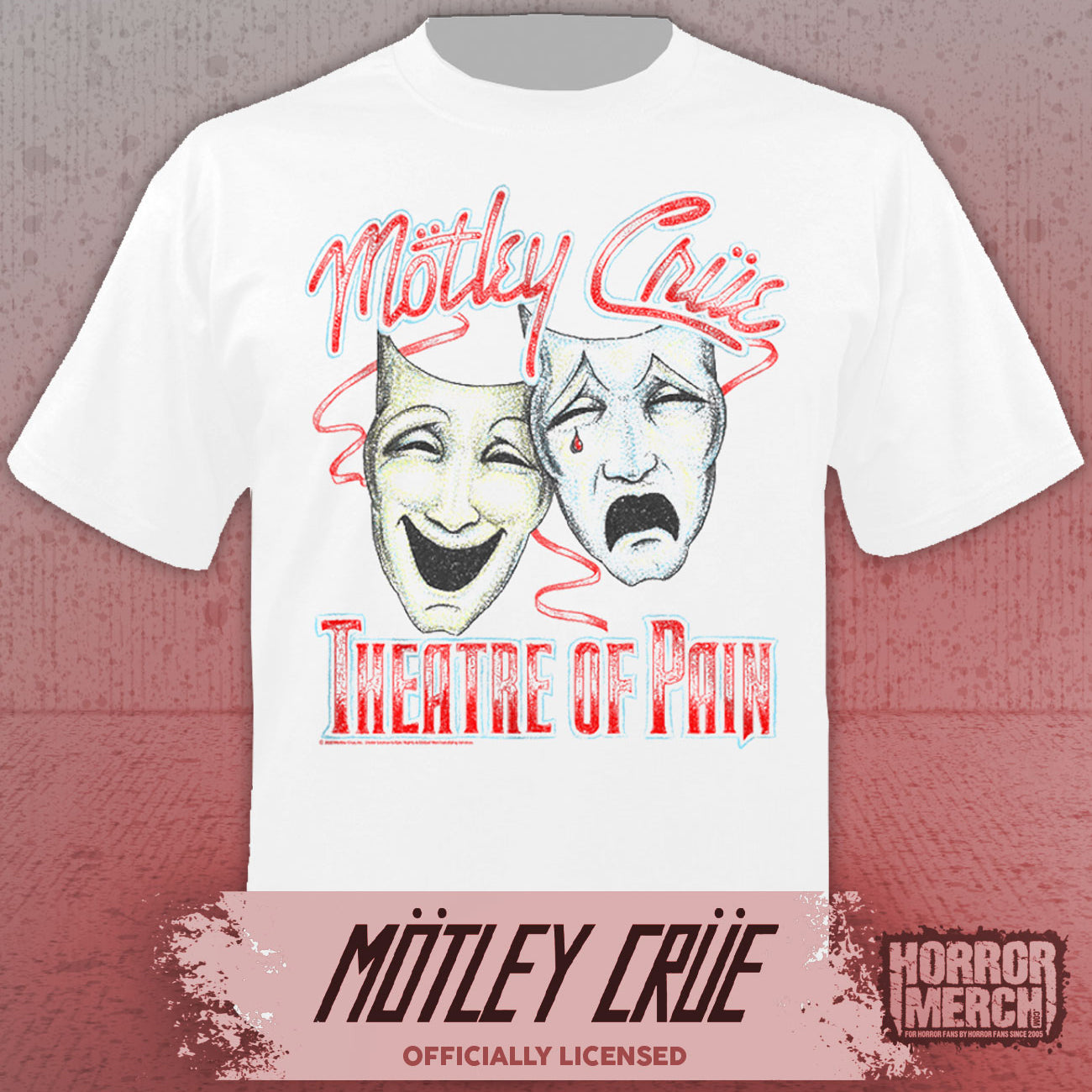 Motley Crue - Theater Of Pain Mens Shirt (White)