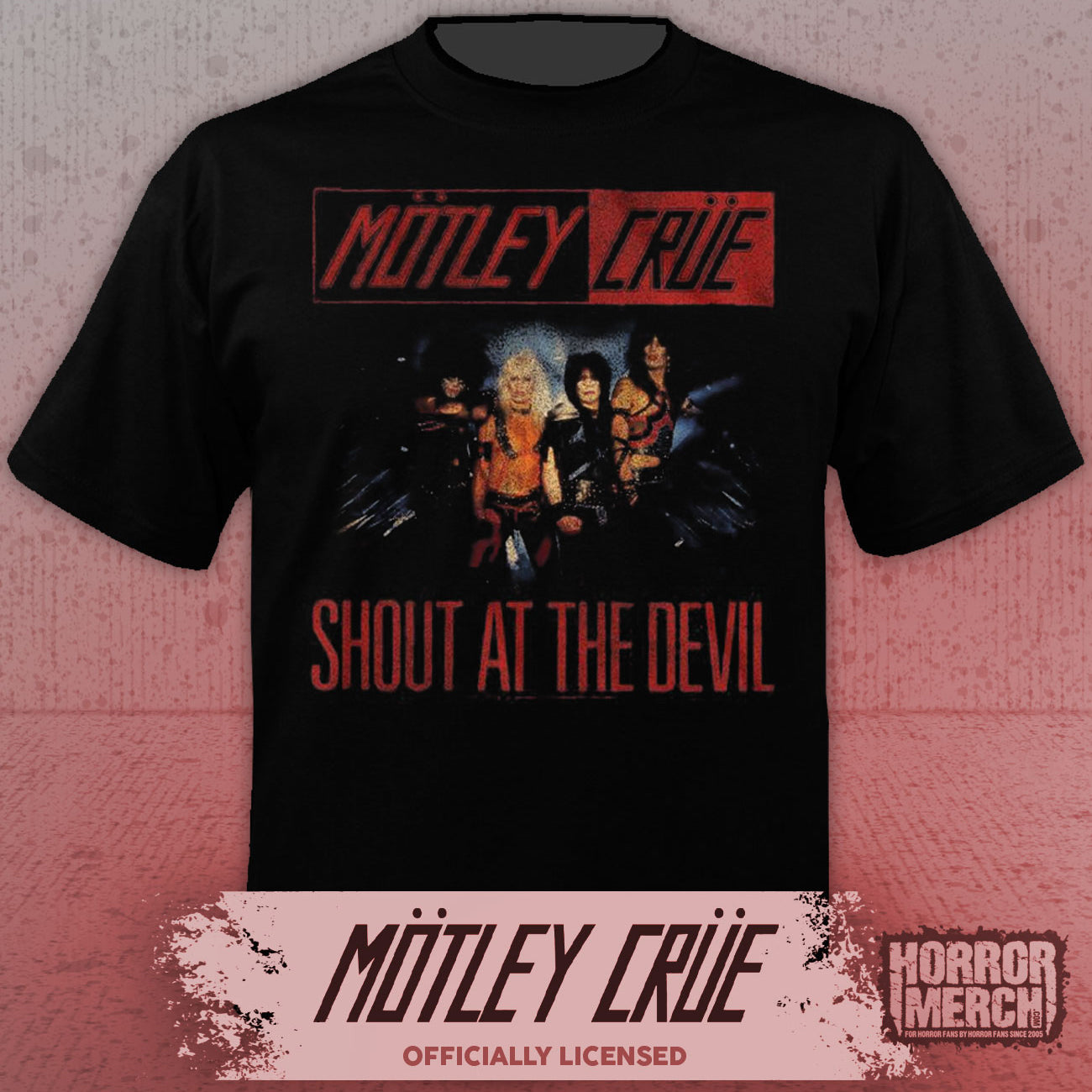 Motley Crue - Shout Group Photo Mens Shirt
