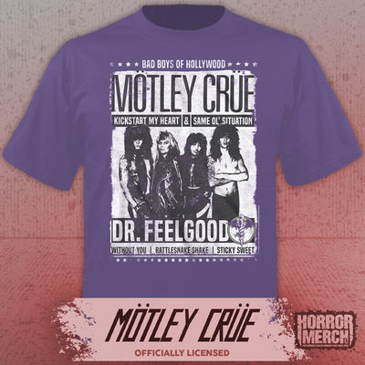 Motley Crue - Feelgood Mens Shirt (Purple)