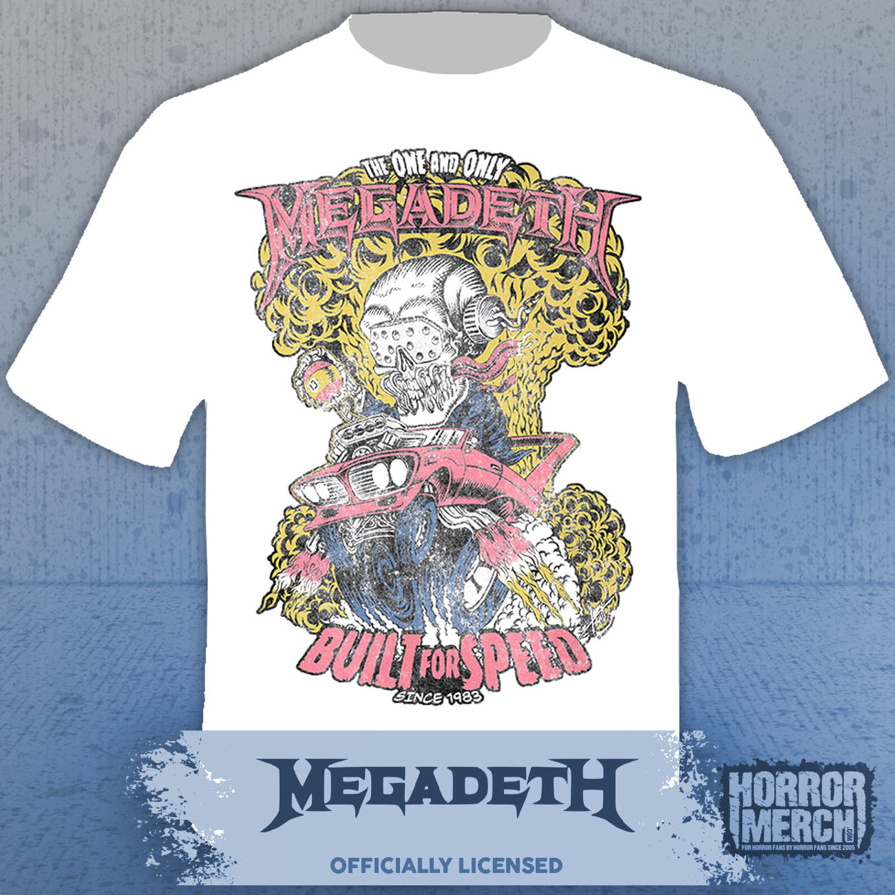 Megadeth - Built For Speed Mens Shirt (White)
