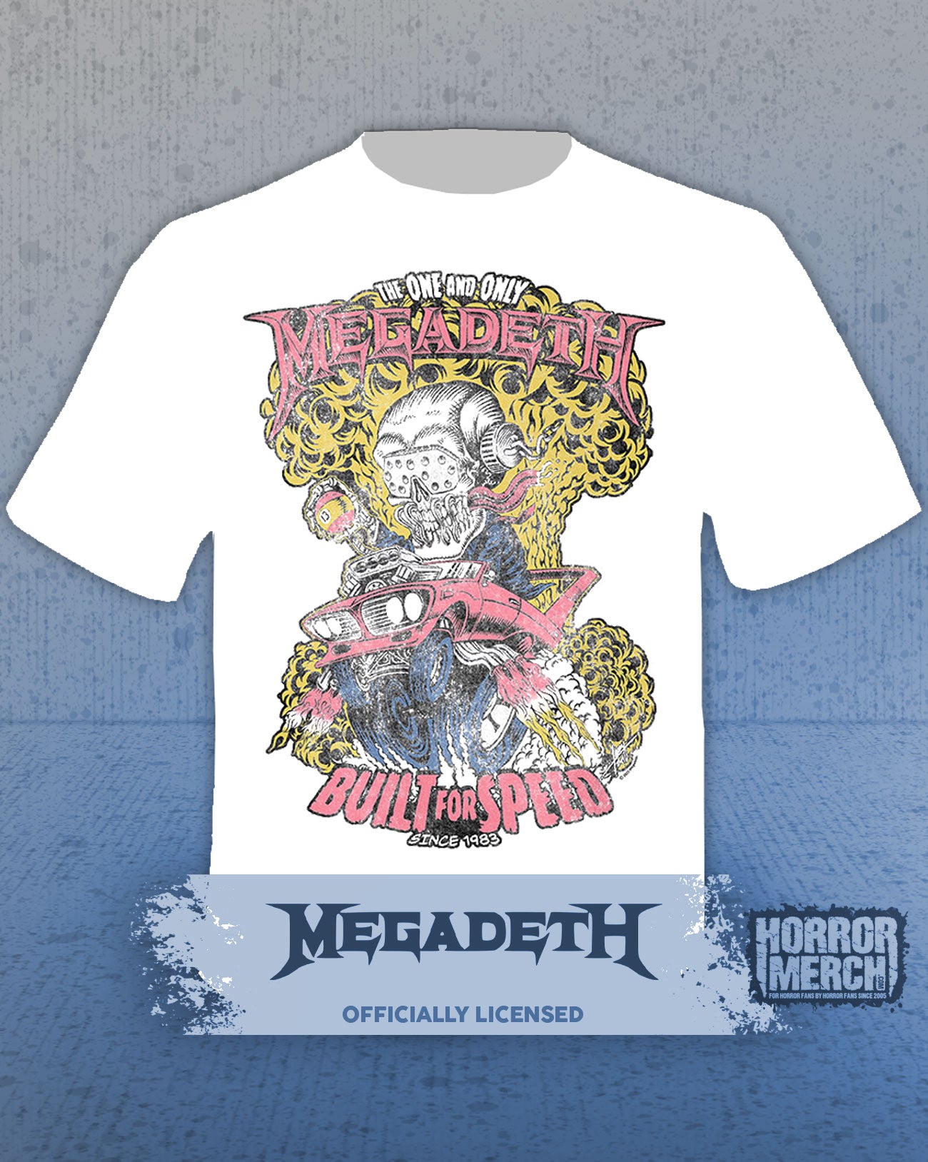 Megadeth - Built For Speed Mens Shirt (White)