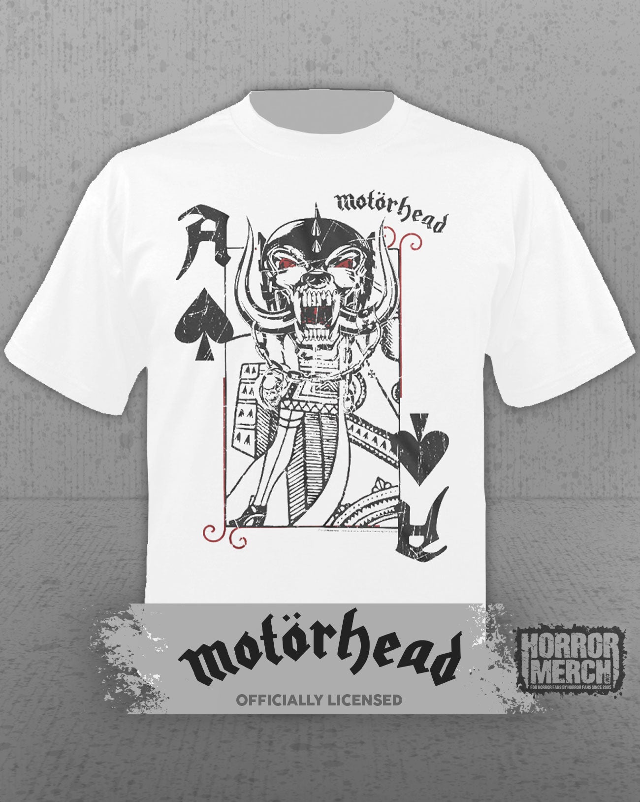 Motorhead - Playing Card Mens Shirt (White)